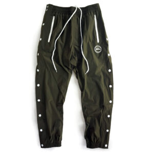 バスケットボールストレッチナイロンサイドボタンパンツ