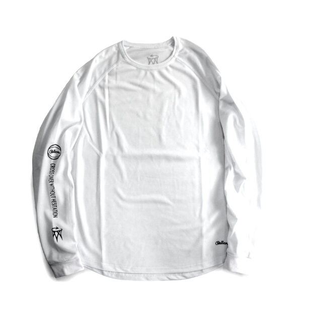 バスケットボール速乾ドライ袖プリントロングTシャツ