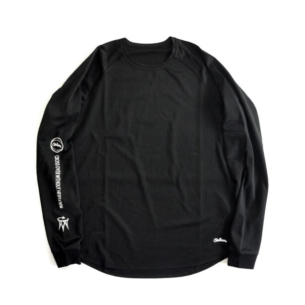 バスケットボール速乾ドライ袖プリントロングTシャツ